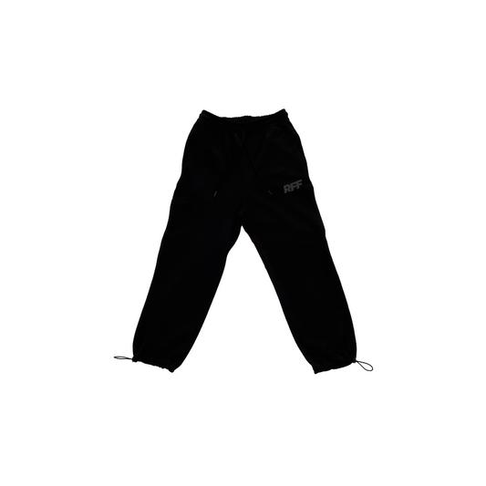 PANTALONE TUTA NERO BOX LOGO "RFF" BLACK